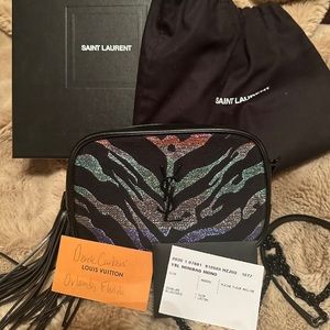 RARE Saint Laurent Mini Lou Camera Bag Rainbow Tiger
